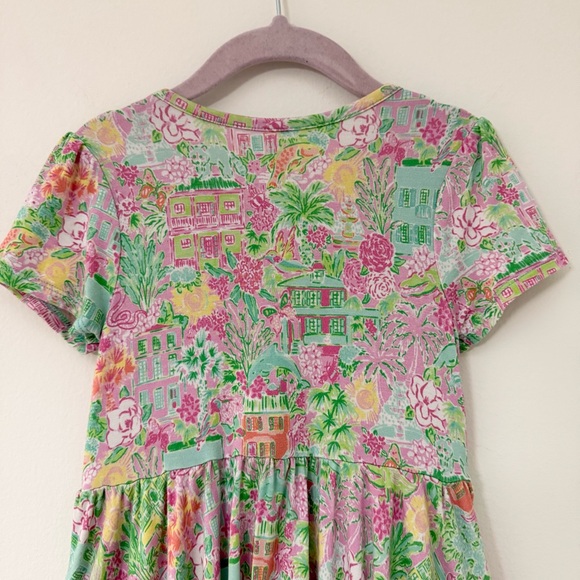 Little Snuggles Bamboo Tropical Floral Print Twirl Dress, Size 4 - Picture 6 of 10